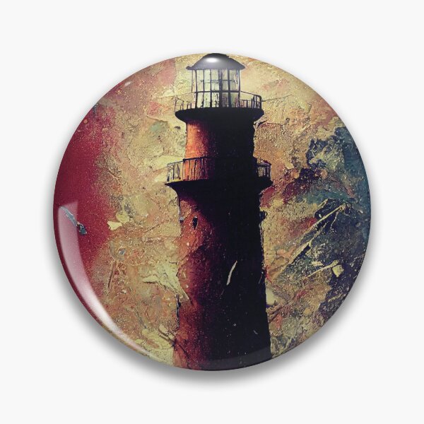 Item preview, Abstract Lighthous Painting designed and sold by AnuGoldPrints.