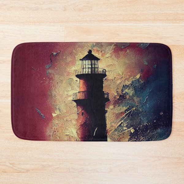 Item preview, Abstract Lighthous Painting designed and sold by AnuGoldPrints.