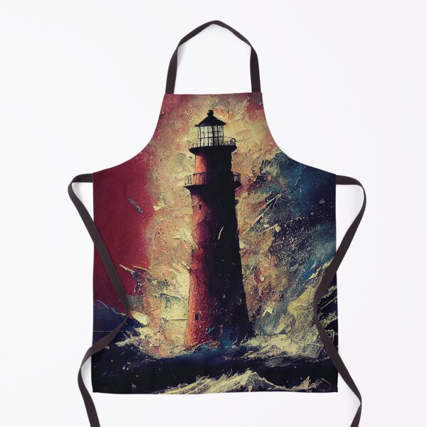 Item preview, Abstract Lighthous Painting designed and sold by AnuGoldPrints.