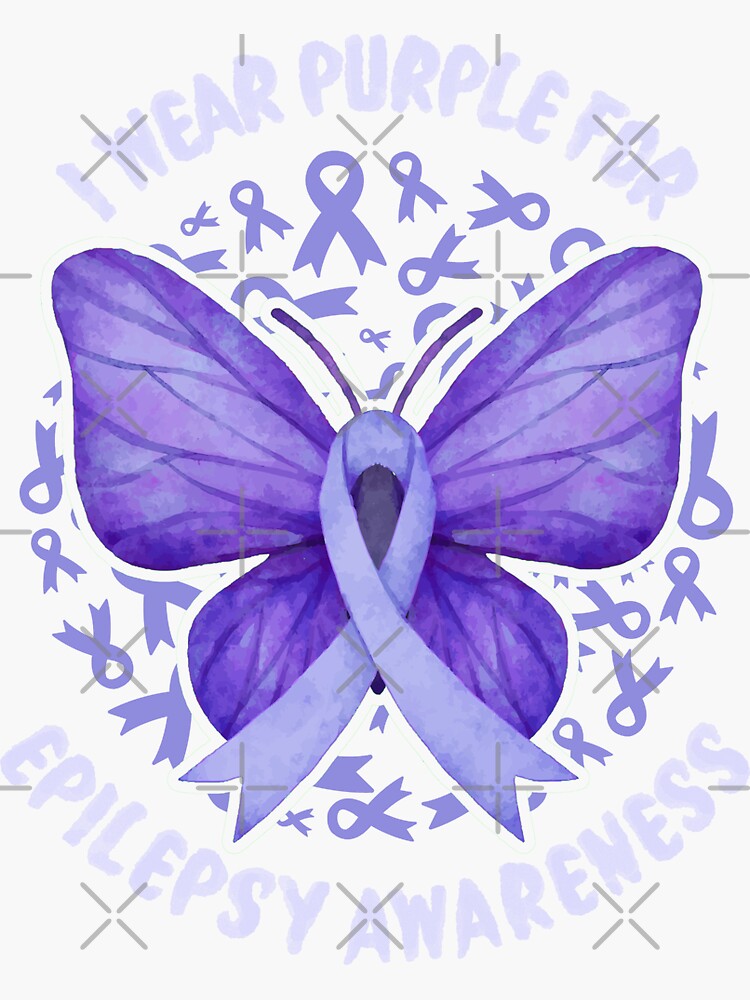 Purple Ribbon Print Shoe Laces (2 Pairs) - Epilepsy Store - Epilepsy  Awareness Products