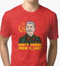 What's Missing From Gulag? Tri-blend T-Shirt