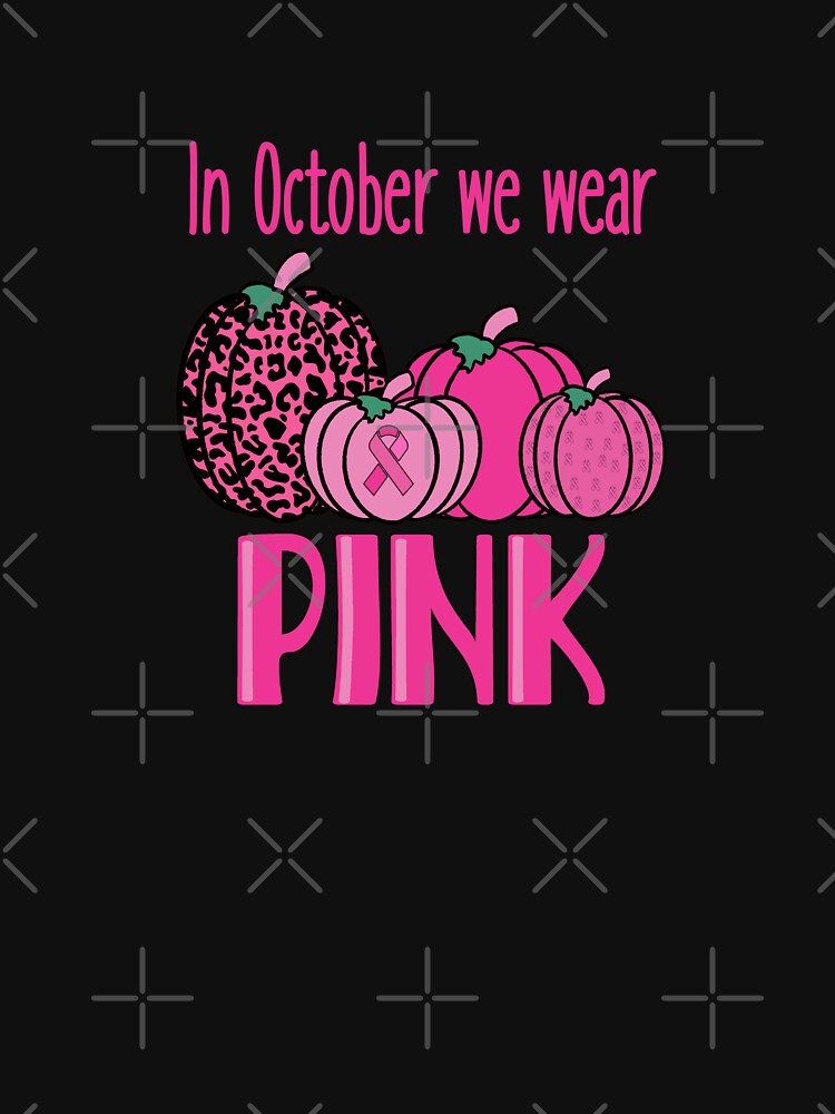 Pumpkin Dallas Cowboys In October We Wear Pink Breast Cancer Awareness  T-Shirt - TeeNavi