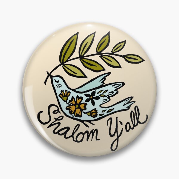Item preview, Handcarved Linocut Shalom Y’all Peace Dove Olive Branch designed and sold by RDevane.