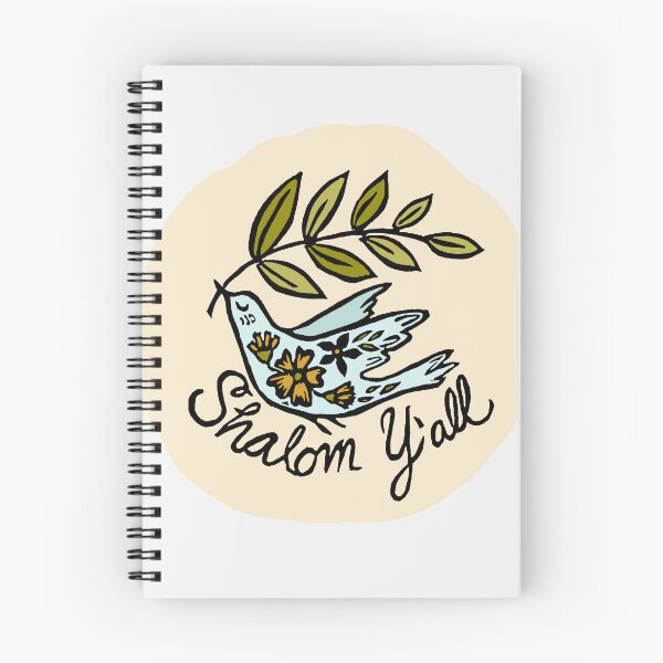 Item preview, Handcarved Linocut Shalom Y’all Peace Dove Olive Branch designed and sold by RDevane.