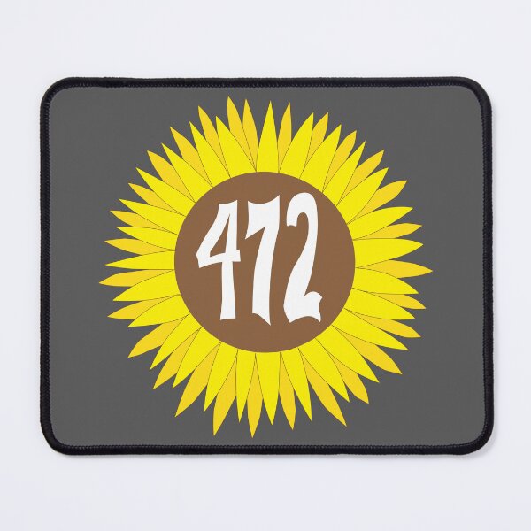 Item preview, Hand Drawn North Carolina Sunflower 472 Area Code designed and sold by itsrturn.