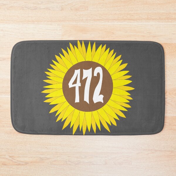 Item preview, Hand Drawn North Carolina Sunflower 472 Area Code designed and sold by itsrturn.