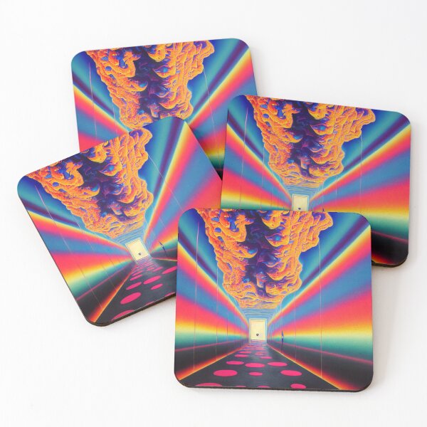 Item preview, colorful trip art hallway designed and sold by artificial--art.