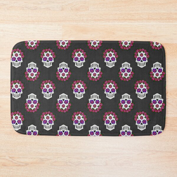 Item preview, Skull with Roses Dark Gray designed and sold by Julie Erin Designs.