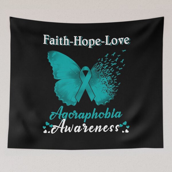 Item preview, Faith Hope Love Butterfly Agoraphobia Awareness designed and sold by Gillosina.