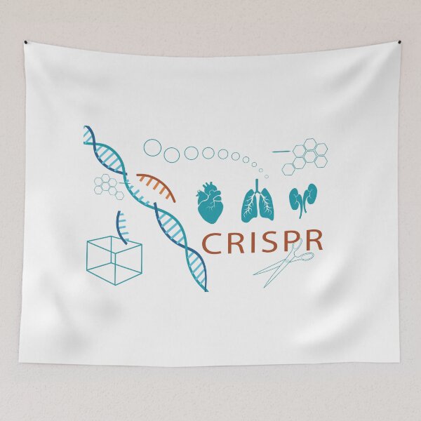 Item preview, CRISPR Colorful Graphic, DNA, Scissors, heart, lungs, kidneys  designed and sold by ScienceSource.