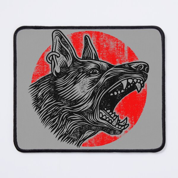 Item preview, black dog, angry, german shepherd, dog lover designed and sold by artomazo.