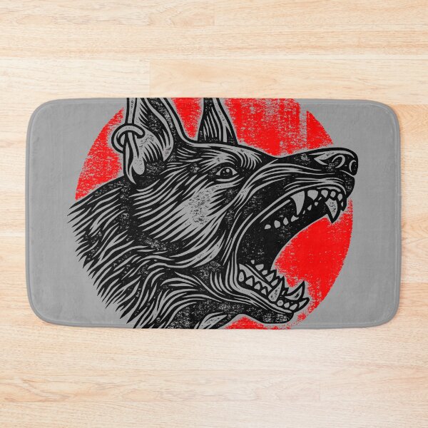 Item preview, black dog, angry, german shepherd, dog lover designed and sold by artomazo.