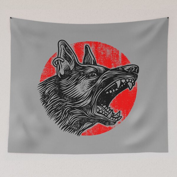 Item preview, black dog, angry, german shepherd, dog lover designed and sold by artomazo.