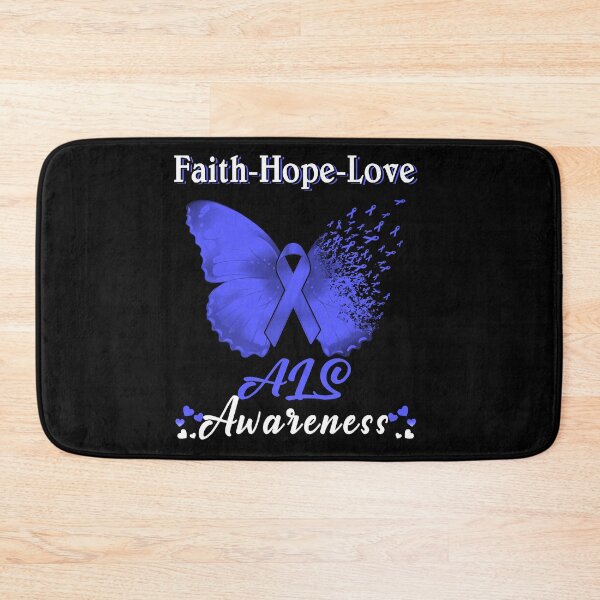 Item preview, Faith Hope Love Butterfly ALS Awareness designed and sold by Gillosina.