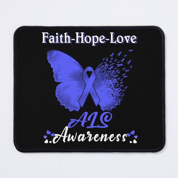Item preview, Faith Hope Love Butterfly ALS Awareness designed and sold by Gillosina.