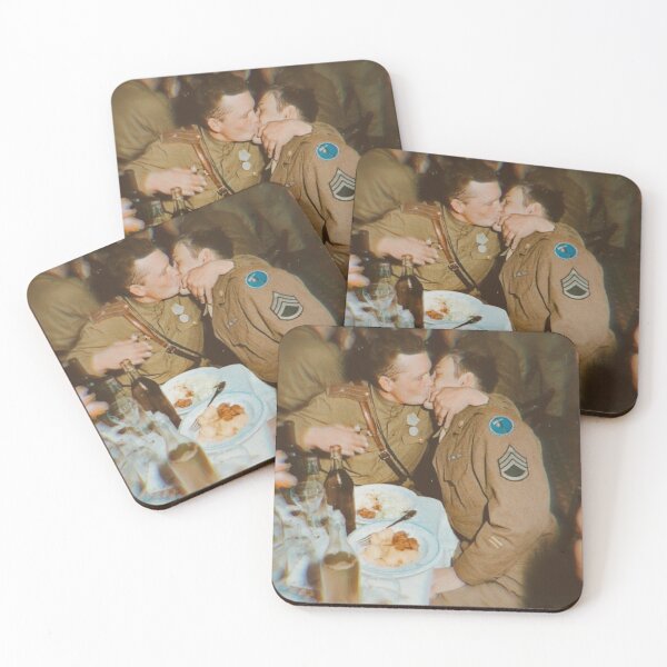 Item preview, Friendship kiss Gay soldiers designed and sold by JustAnotherBee.