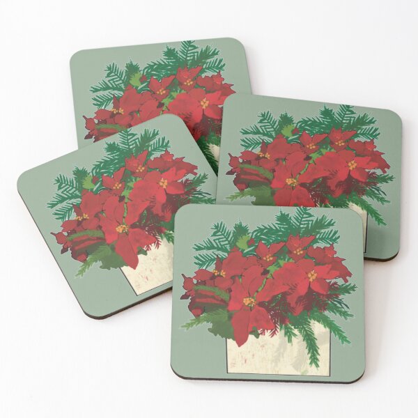 Item preview, Poinsettias in Box designed and sold by designs-by-ann.