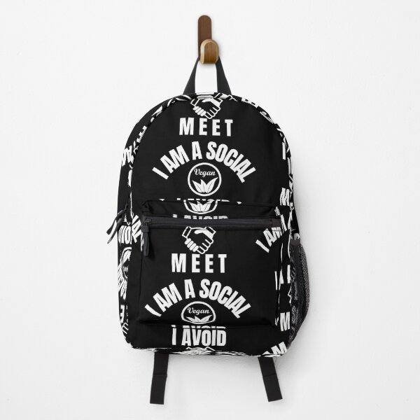 Item preview, I am a Social Vegan I avoid meet - Funny Quote designed and sold by pod-plus-plus.