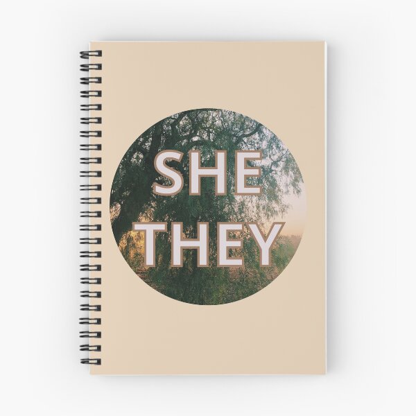 Item preview, Sunset She They Pronouns designed and sold by homotropic.