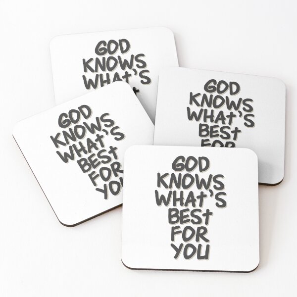 Item preview, Christian Quotes - Bible Verse - God Knows What's Best For You designed and sold by MyArt23.