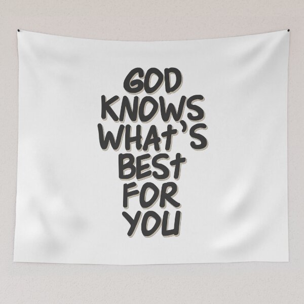 Item preview, Christian Quotes - Bible Verse - God Knows What's Best For You designed and sold by MyArt23.