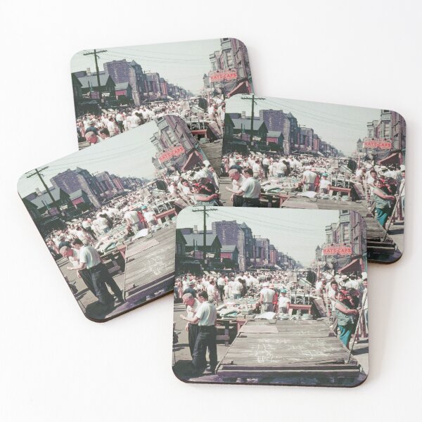 Item preview, 1950s - View of a Busy Maxwell Street Market, Chicago designed and sold by thatwaslife.