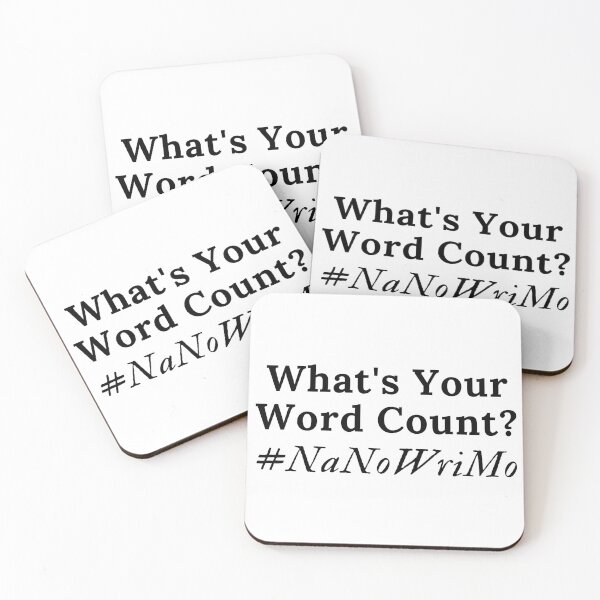 Item preview, What's Your Word Count? #NaNoWriMo - Black Text designed and sold by TheKnightWriter.