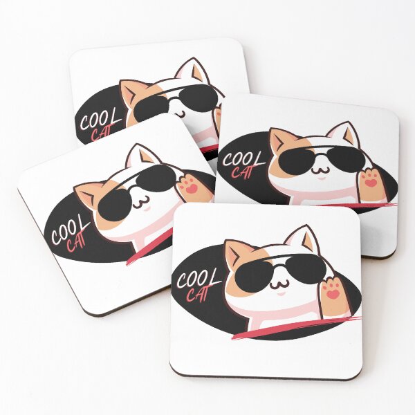 Item preview,  Cool cat, cat with glasses, cute cat designed and sold by Sanctum Cosmos.