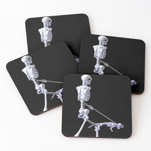 Item preview, Skeleton In Sunglasses Walking Skeletal Wiener Dog - Funny Halloween Time Skull Dead People designed and sold by ViewerEqualsPhoton.