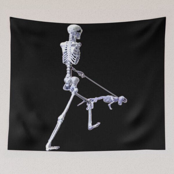 Item preview, Skeleton In Sunglasses Walking Skeletal Wiener Dog - Funny Halloween Time Skull Dead People designed and sold by ViewerEqualsPhoton.