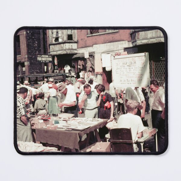 Item preview, 1950s - View of Street Vendors on Maxwell Street Market, Chicago designed and sold by thatwaslife.