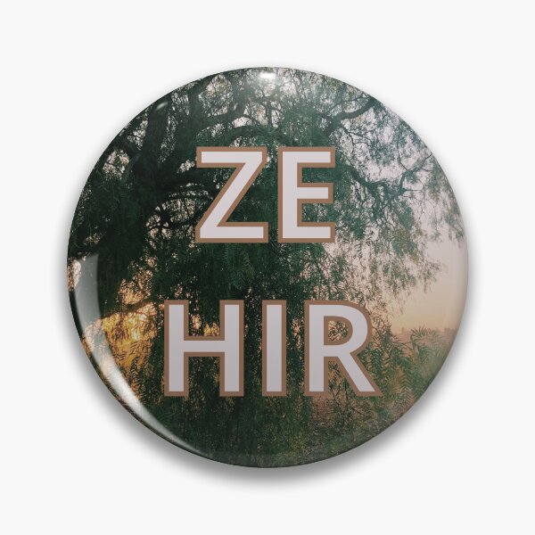 Item preview, Sunset Ze Hir Pronouns designed and sold by homotropic.