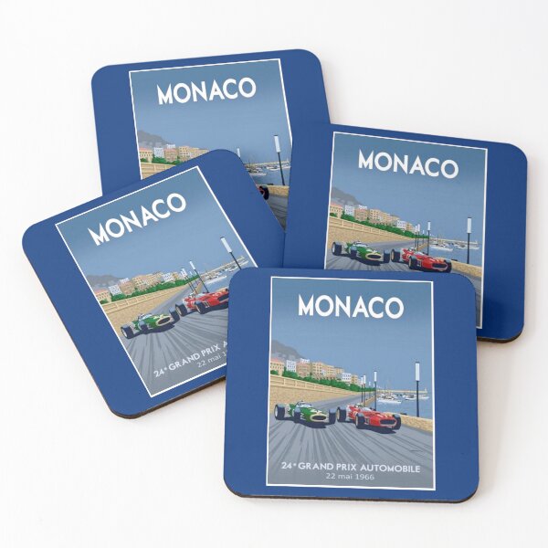 Item preview, MONACO GRAND PRIX; Vintage 1966 Auto Racing Print designed and sold by posterbobs.