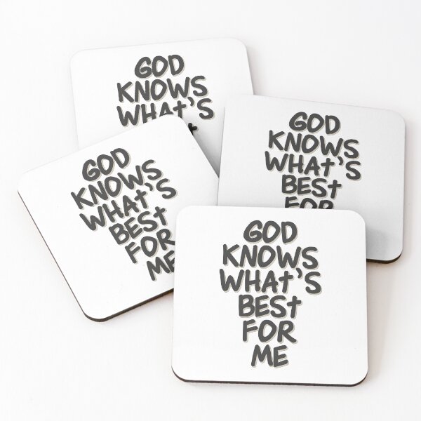 Item preview, Christian Quotes - Bible Verse - God Knows What's Best For Me designed and sold by MyArt23.
