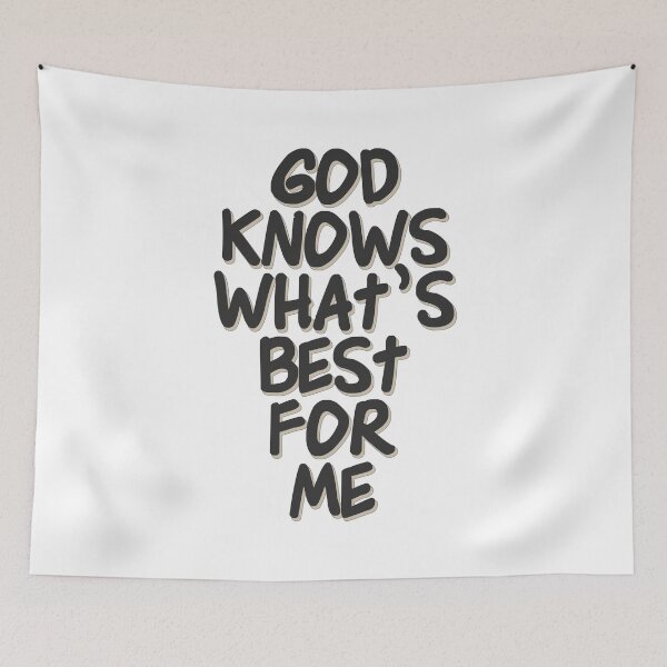 Item preview, Christian Quotes - Bible Verse - God Knows What's Best For Me designed and sold by MyArt23.
