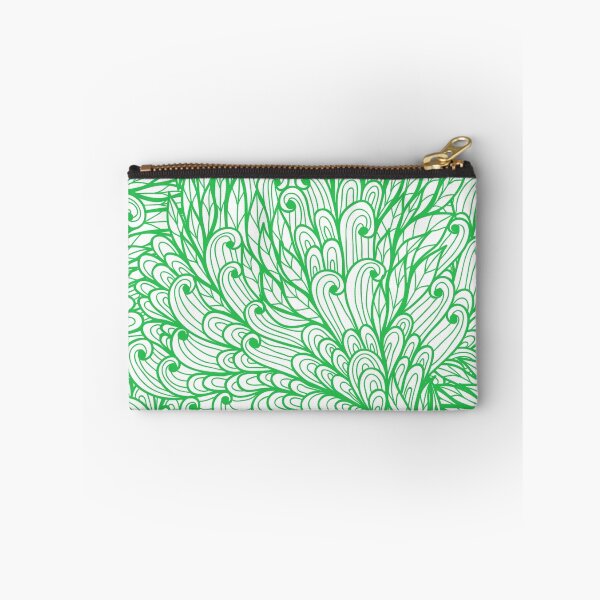 Item preview, Green hand drawn doodle pattern designed and sold by Patternalized.