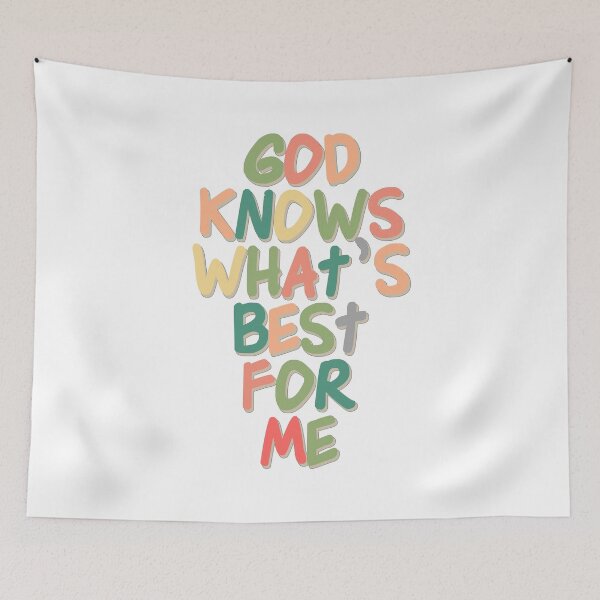 Item preview, Christian Quotes - Bible Verse - God Knows What's Best For Me designed and sold by MyArt23.