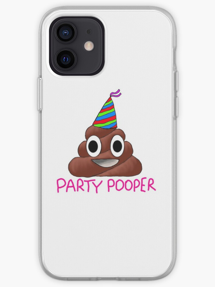 Funda Y Vinilo Para Iphone Party Pooper Poop Emoji De Jessistorm Redbubble