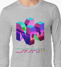 Nintendo 64 Vaporwave Langarmshirt