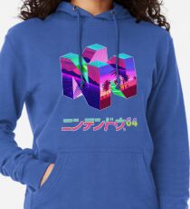 Nintendo 64 Vaporwave Leichter Hoodie