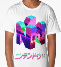 Nintendo 64 Vaporwave Long T-Shirt