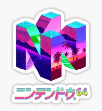 Nintendo 64 Vaporwave Sticker