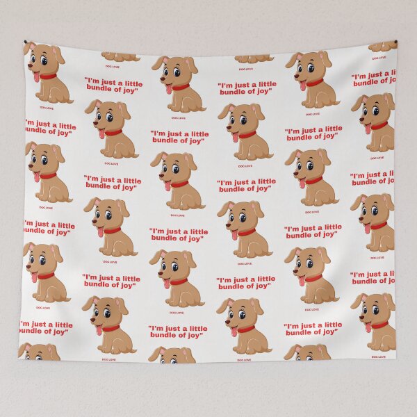 Item preview, " I'M JUST A LITTLE BUNDLE OF JOY " DOG DESIGN  designed and sold by findsbyjune374.