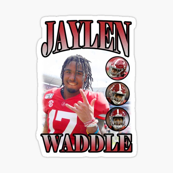 Jaylen Waddle Jersey Artwork Sticker for Sale by beekayprints