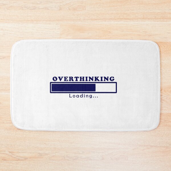 Item preview, Cute Funny Aesthetic Blue Overthinking Design designed and sold by Dr3amsInInk.