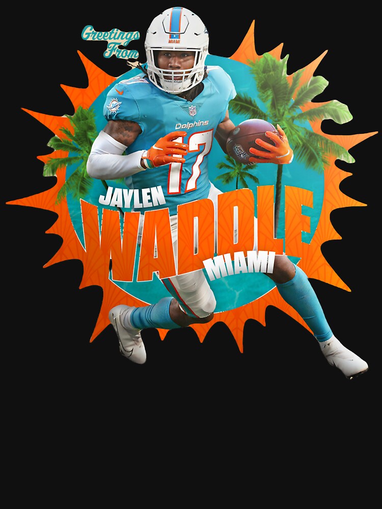 Jaylen Waddle 17 Jersey Sticker Essential T-Shirt for Sale by