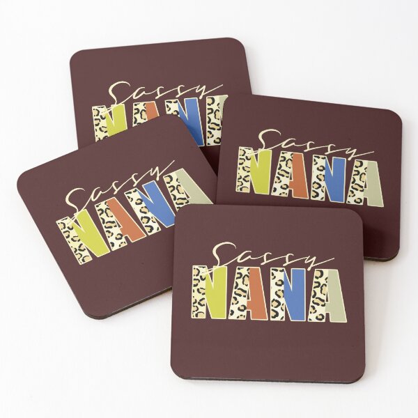 Item preview, Sassy Nana Leopard Print Text Retro Family Quote designed and sold by CRHPOD20.