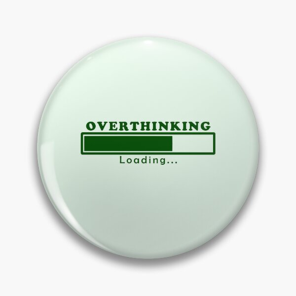 Item preview, Cute Funny Aesthetic Green Overthinking Design designed and sold by Dr3amsInInk.