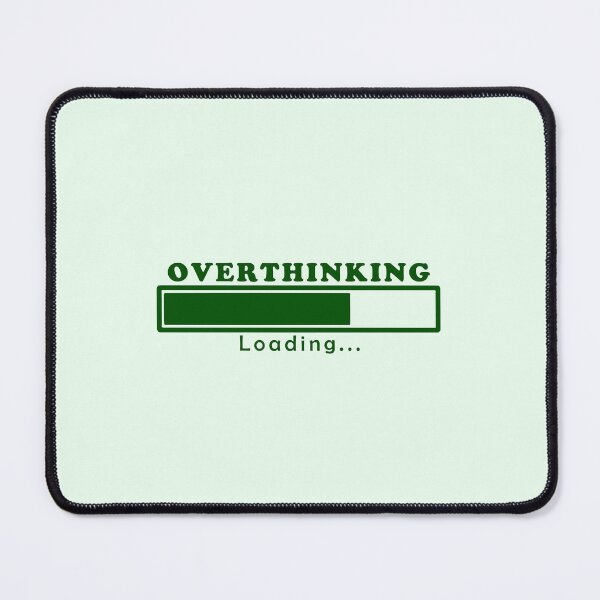 Item preview, Cute Funny Aesthetic Green Overthinking Design designed and sold by Dr3amsInInk.