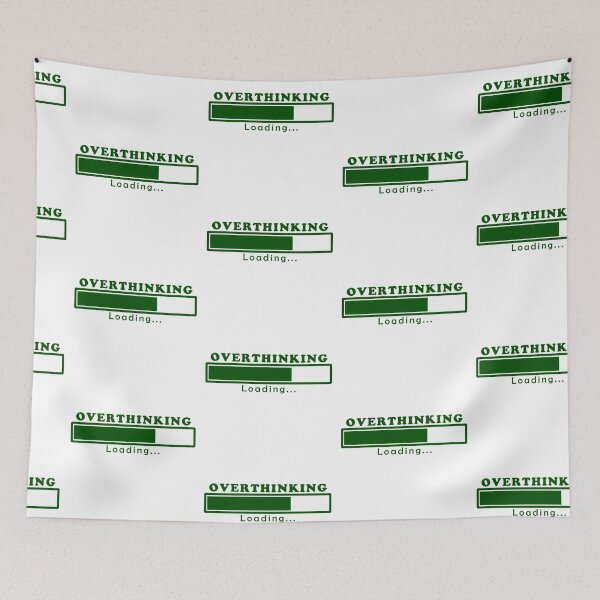Item preview, Cute Funny Aesthetic Green Overthinking Design designed and sold by Dr3amsInInk.